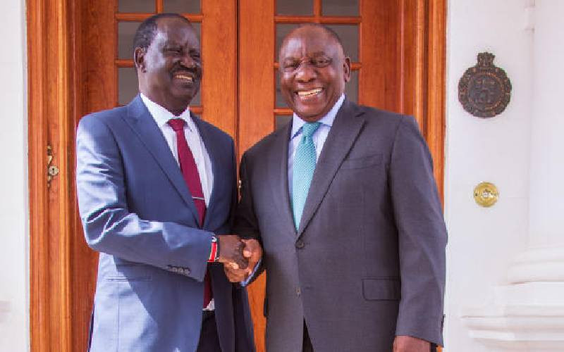 Raila sells policies to Southern Africa leaders as AUC polls near