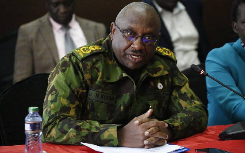 Koome: Opposition chiefs hiring dead bodies to portray officers as killers