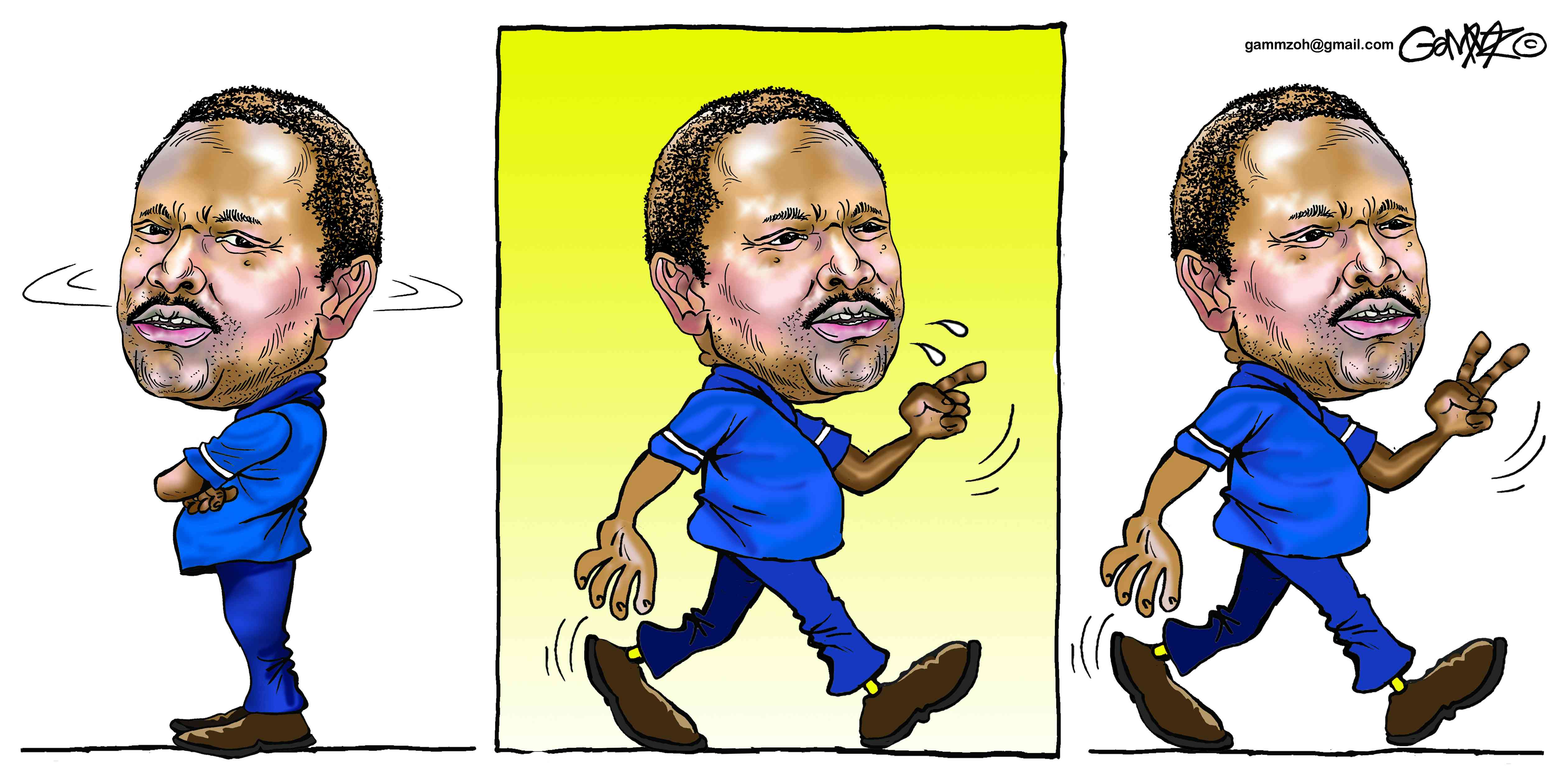 Kalonzo's body language...