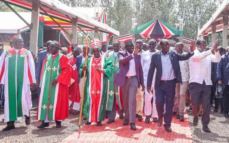 Leaders urge Kenyans to shun divisive politics, back Ruto's government