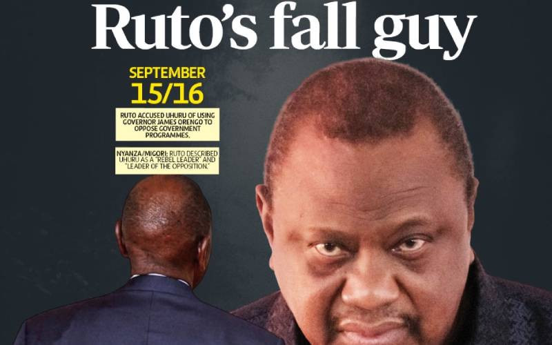 Ruto's fall guy: Why Uhuru is sending shivers down Ruto's spine