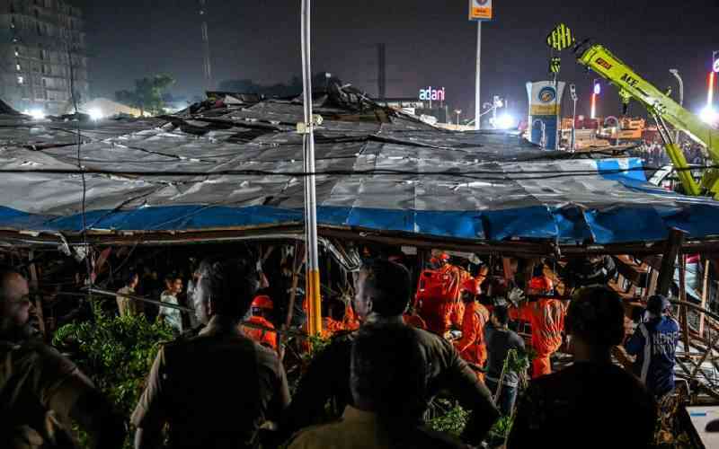 Twelve dead, 60 injured in India billboard collapse