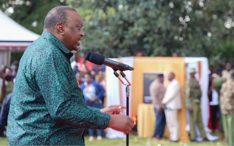 'Tunakumiss bana': Uhuru Kenyatta's speech briefly interrupted during Kijana Wamalwa memorial