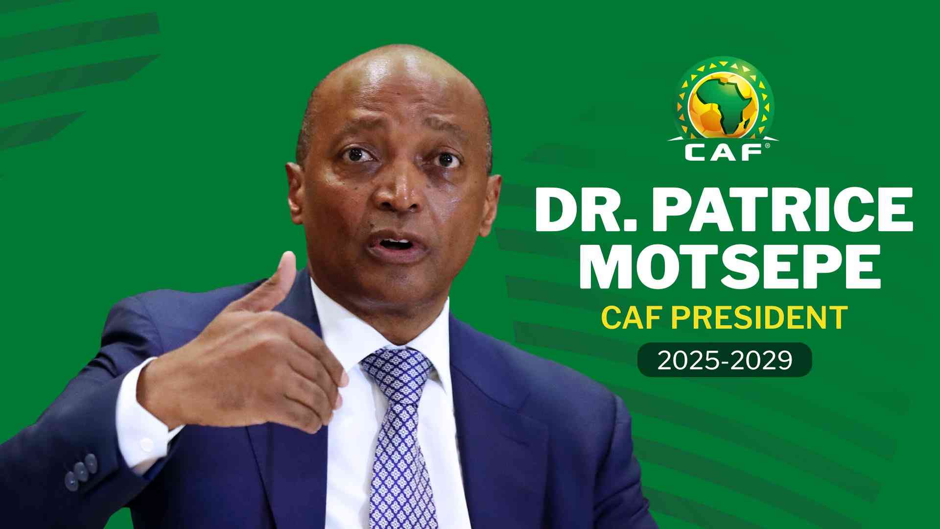 CAF President Patrice Motsepe re-elected unopposed