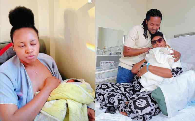 Mummie Francie welcomes second child, baby girl Kirabo