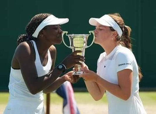 Okutoyi writes history as she lifts Wimbledon doubles junior title