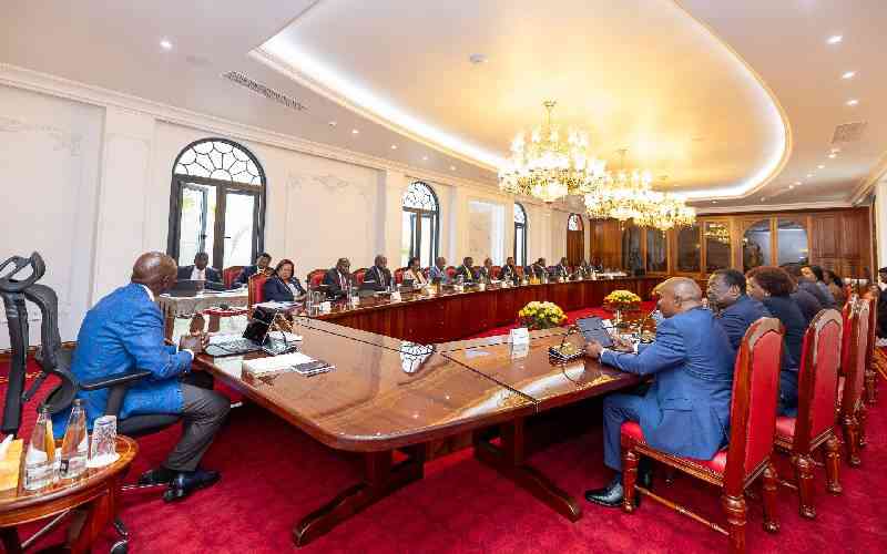 Photos: President Ruto chairing cabinet meeting