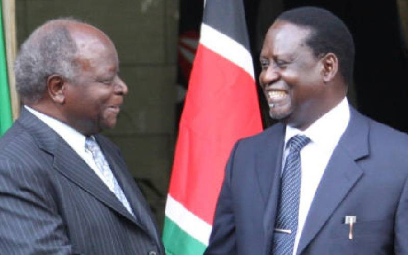 Rocky relations that delayed the creation of  Kibaki-Raila Grand Coalition Cabinet