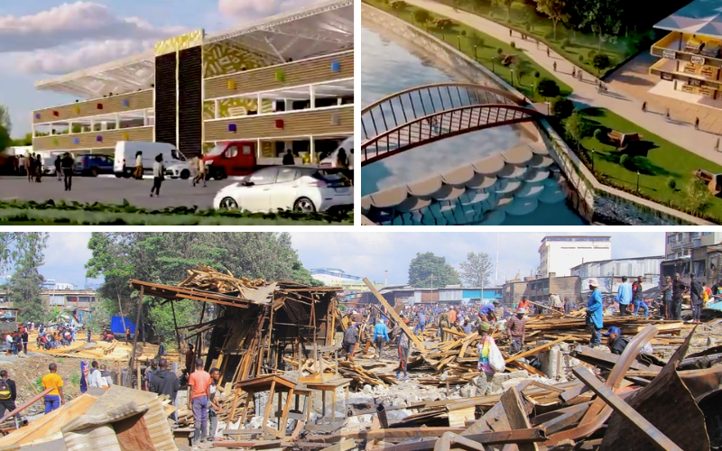 Ruto unveils Sh3bn plan for ultra-modern Gikomba market hours after overnight demolitions