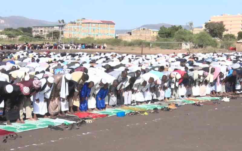 Muslim faithful in Isiolo during Eid al-Adha condemn vote-rigging claims, call for peace