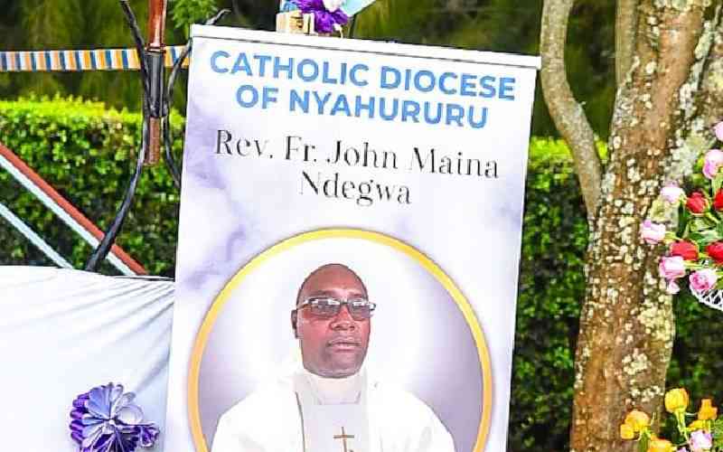 PHOTOS: Catholic priest  Father Ndegwa laid to rest