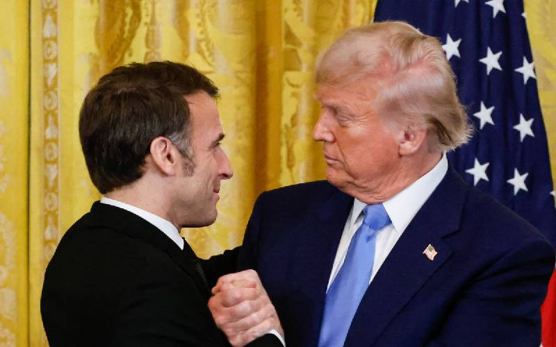 Macron meets Trump, warns Ukraine peace can't mean 'surrender'