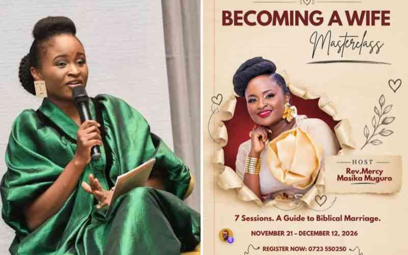 Mercy Masika's marriage masterclass receives mixed reactions over women's roles