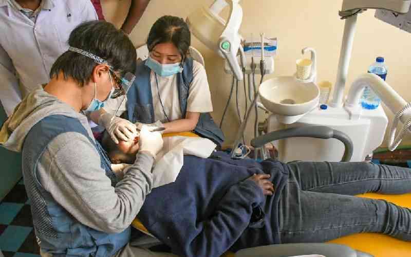 Mogotio residents receive free specialised services from South Korean doctors