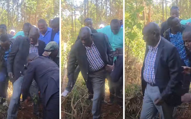 Dramatic video captures Gachagua being whisked away after Othaya chaos