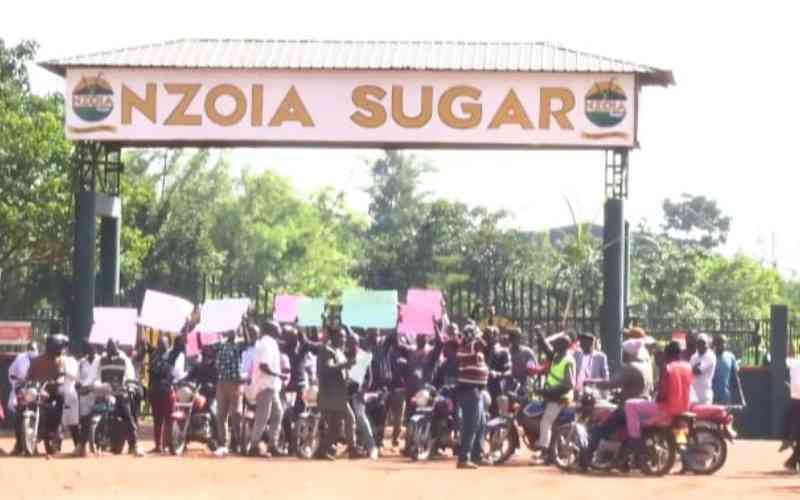 Ex-Nzoia Sugar staff, farmers stage protests