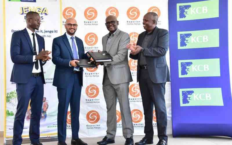 KCB Bank and Superior Homes pen deal to offer flexible mortgages