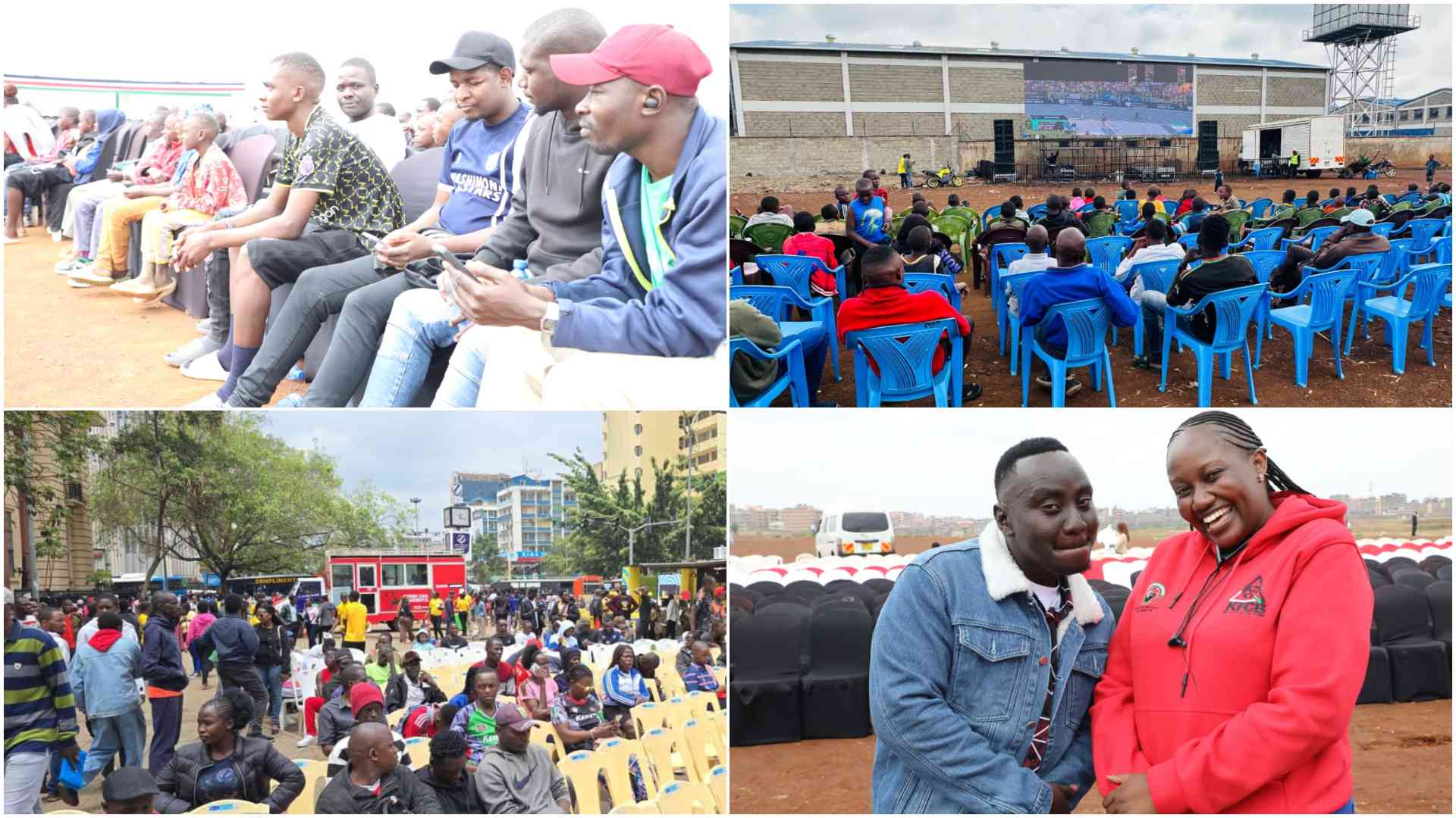 CHAN: Thousands flock fan zones to watch Kenya vs Zambia after Kasarani hits ticket limit