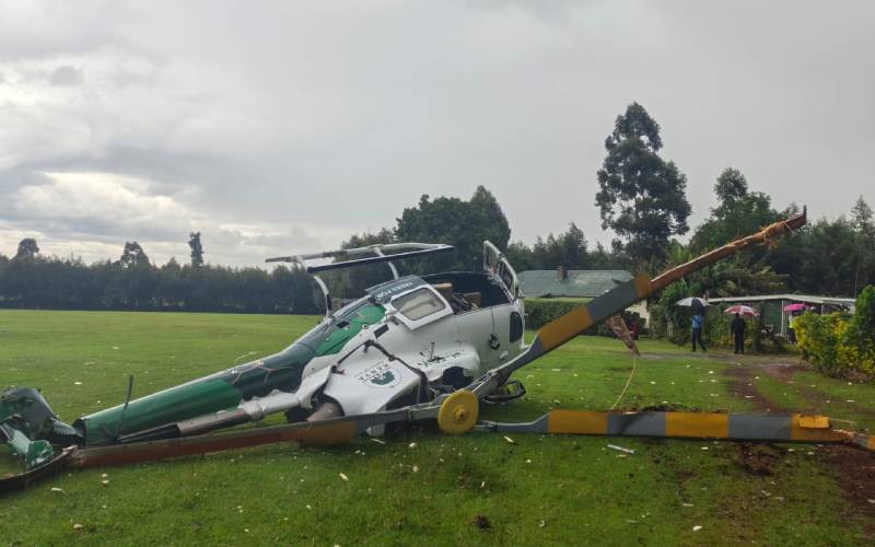 PS Ng'eno survives helicopter crash after troubled take-off in Kericho