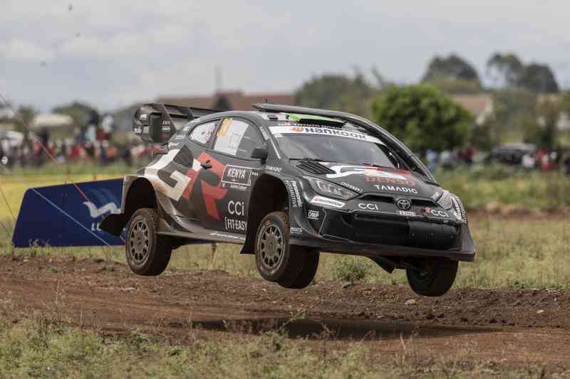 Safari Rally: Evans, Rovanpera fire Toyota to the top after day 2