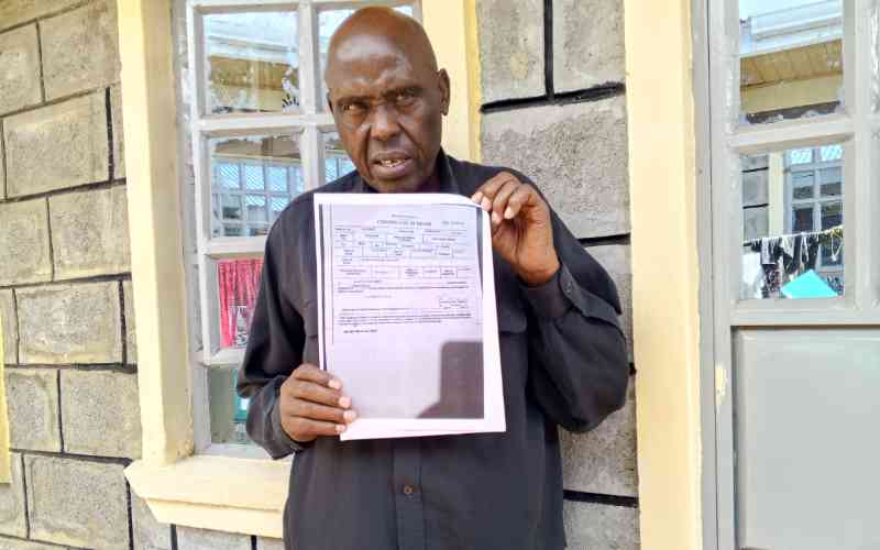 Residents protest to demand justice for ex-soldier declared dead while alive