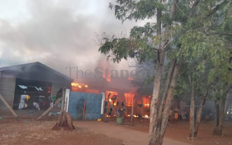 Fire razes dormitory at Seven Forks Primary School, Embu