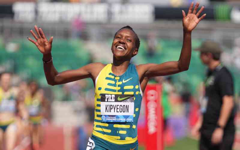 Kipyegon sets meeting record to retain 1,500m Diamond League Trophy