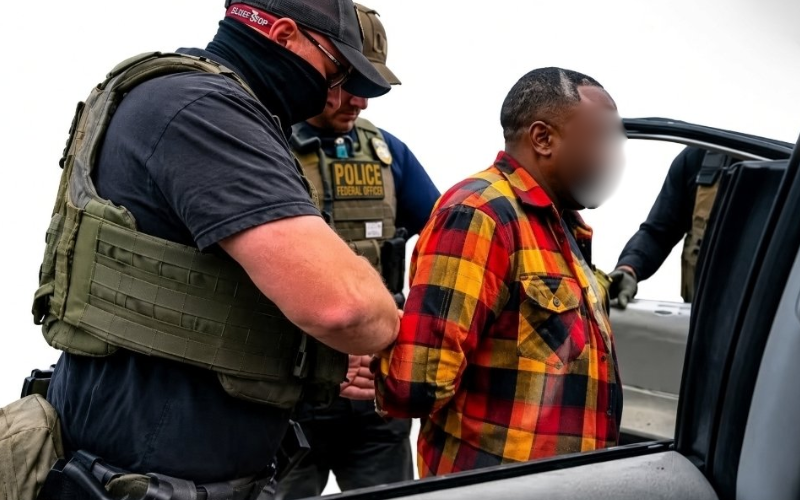 VIDEO: Kenyan man living in US intercepted by ICE outside church over visa status