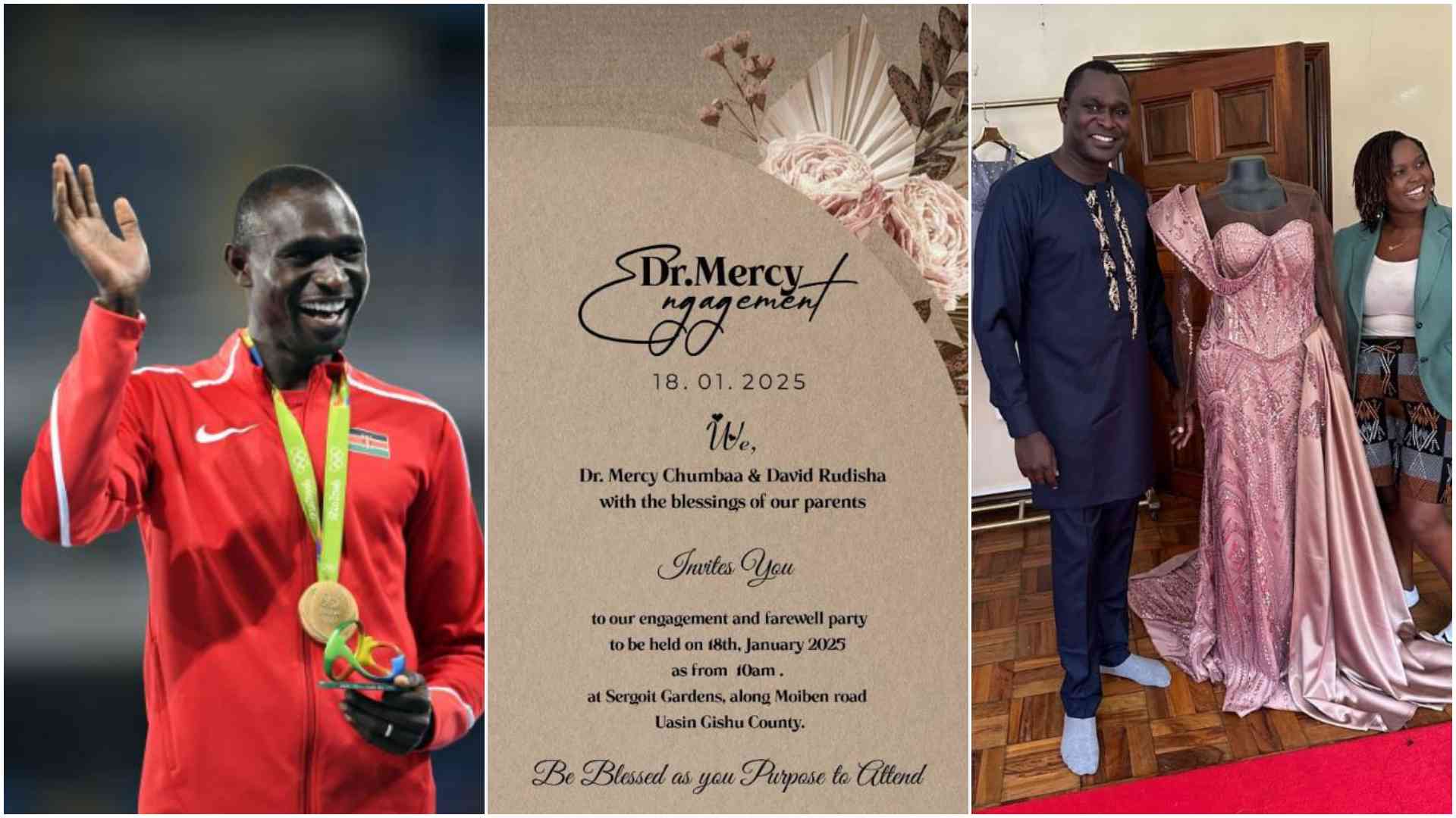 800m world record holder David Rudisha gets engaged to love of his life in Eldoret