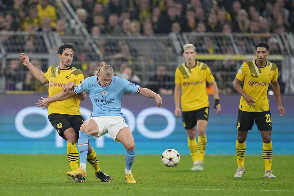 Champions League knockout stage: Haaland frustrated on Dortmund return as Man City draws 0-0