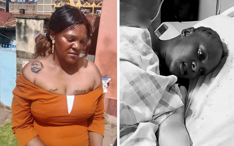 VIDEO: Woman who tattooed Ruto, 'Tutam' burnt in Kasarani fire attack