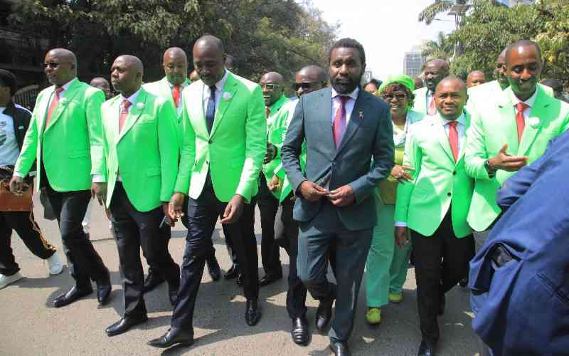 Ol Kalou MP Ngotho's green moment: A matatu ride, party colours and House storm