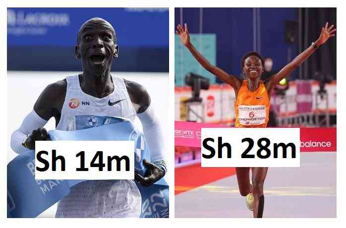 What Kipchoge and other Kenyans will earn after Berlin Marathon success