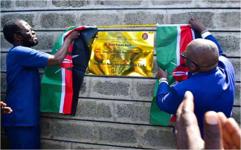 Kisumu opens memorial park in honour of Baby Pendo