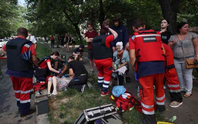 Russian missiles kill 24 in Ukraine, gut Kyiv children's hospital