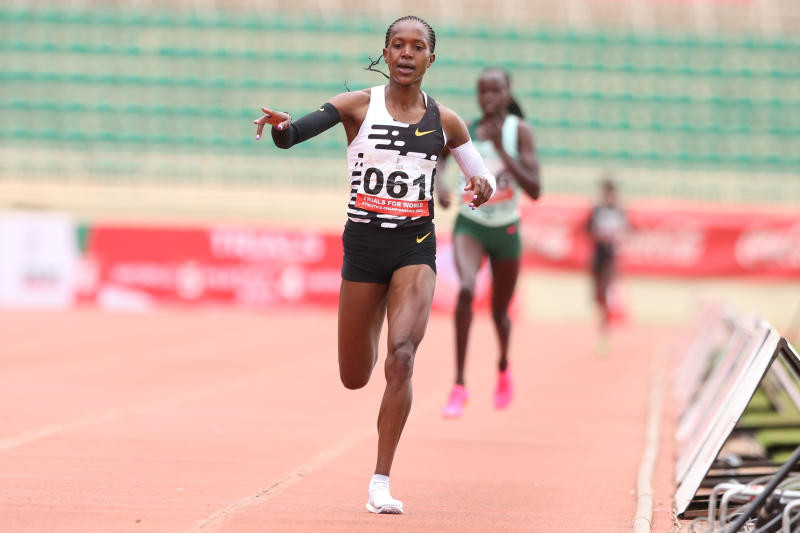 Kipyegon says she is prepared to double at World Championships