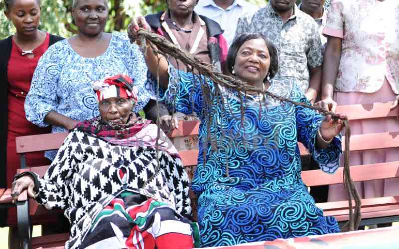 Freedom fighter Field Marshal Muthoni Kirima takes final bow