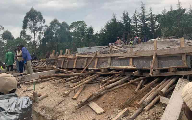 One dead, four rescued as building collapses on workers in Kericho