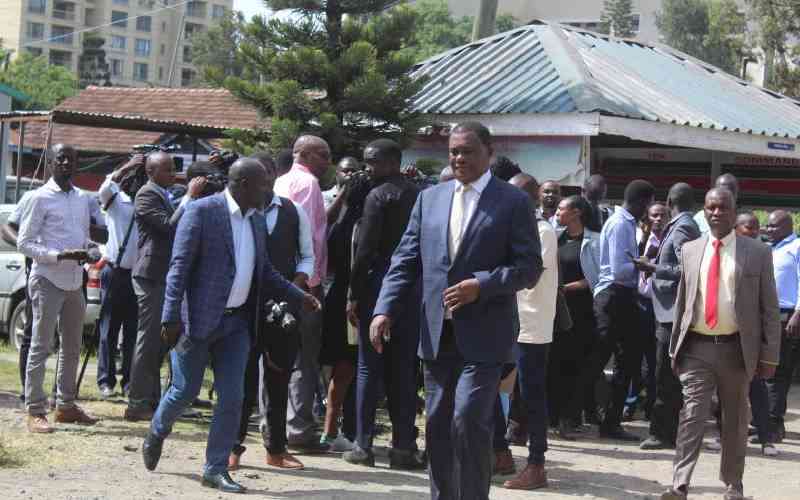 CS Muturi links top spy agency to abduction of his son last year