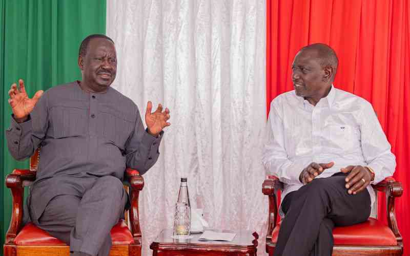 Raila defends ODM's cooperation with Kenya Kwanza