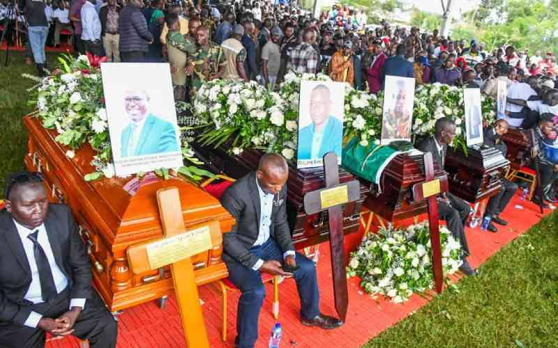 VIDEO: Burial preparations underway for MP Johana Ng'eno, four others