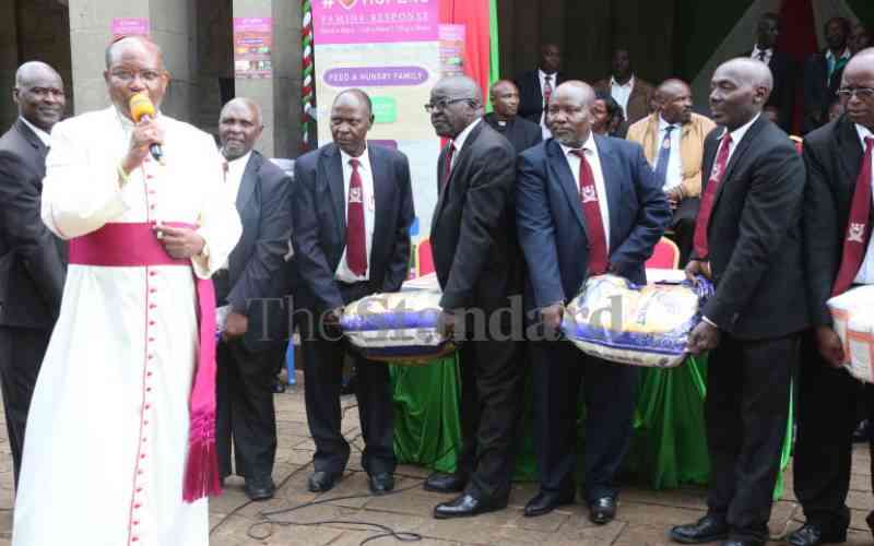 Apologise to Kenyans, Bishop Muheria tells Kuria on GMO remarks