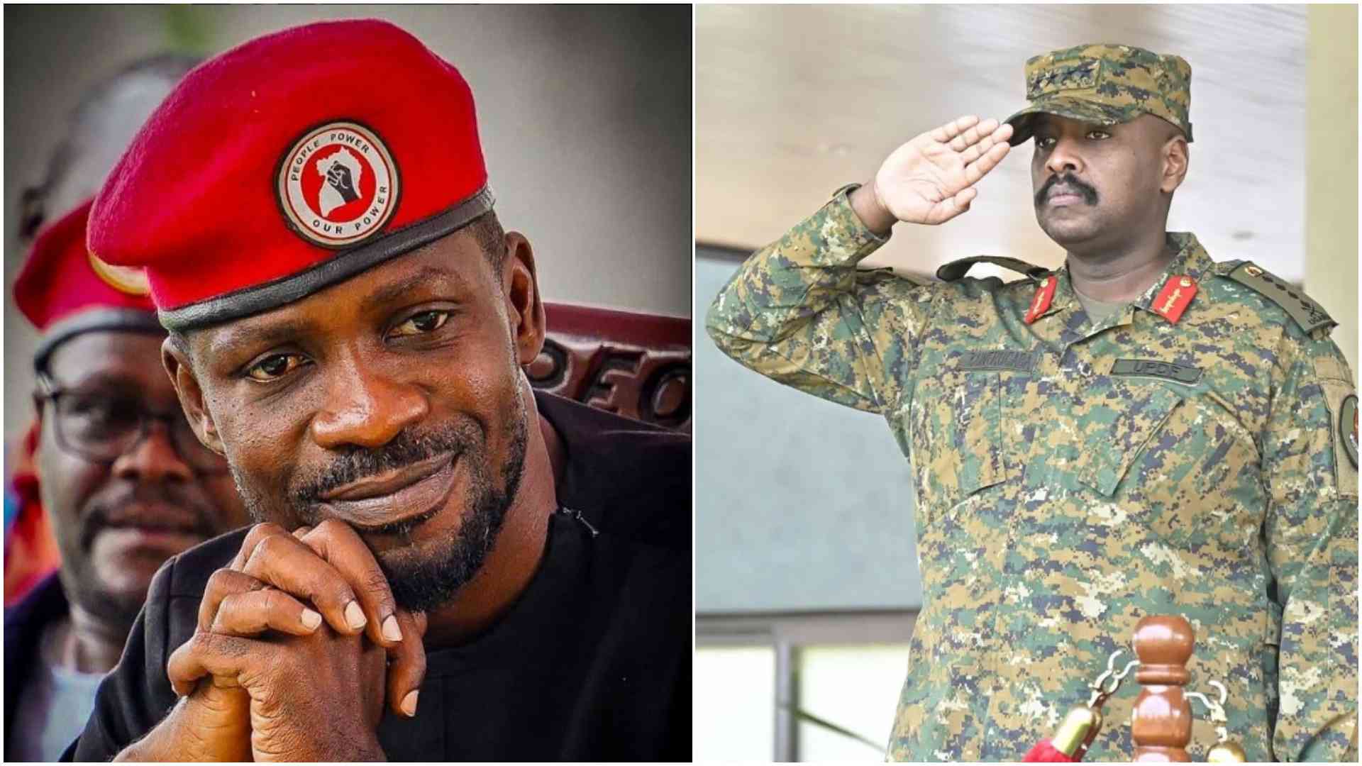 Bobi Wine claims his life is in danger after Museveni's son General Muhoozi's chilling threats