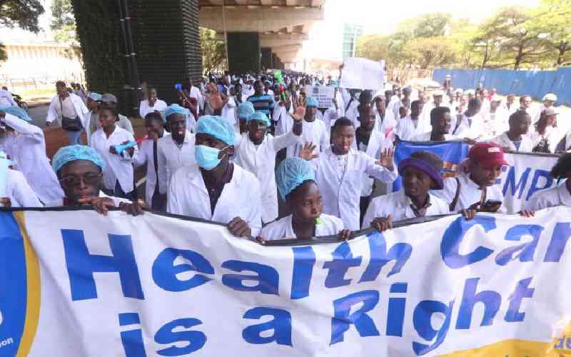Doctors hit the streets in protest as talks with government collapse