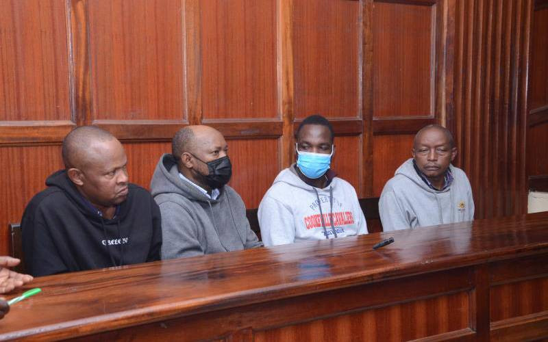 Four Officers accused of attempting to rob businessman Sh2 million released