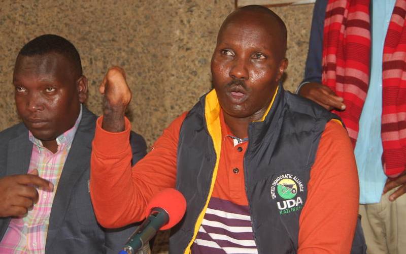 Uda Aspirant Faults Rutos Decision To Back Tunai For Narok Senator