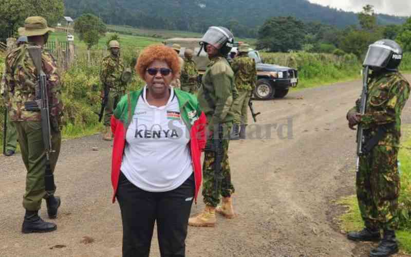 Anti-riot police block Naivasha MP Jayne Kihara's home