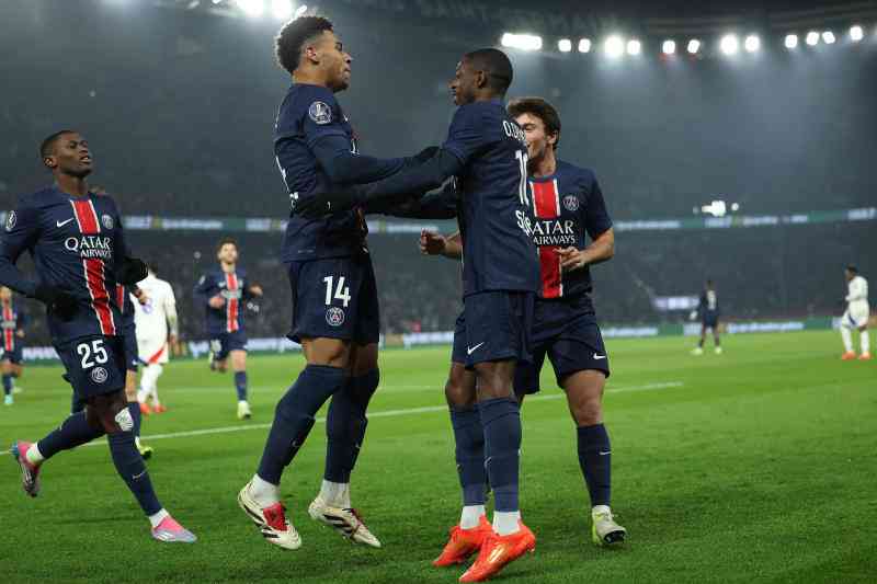PSG's injured Doue to miss Bayern match, out for several weeks