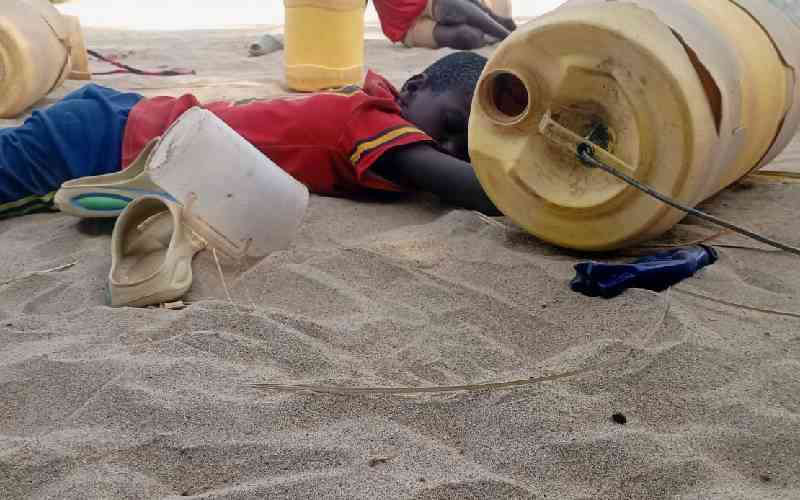As drought bites, thirsty Turkana residents trek for every drop of water
