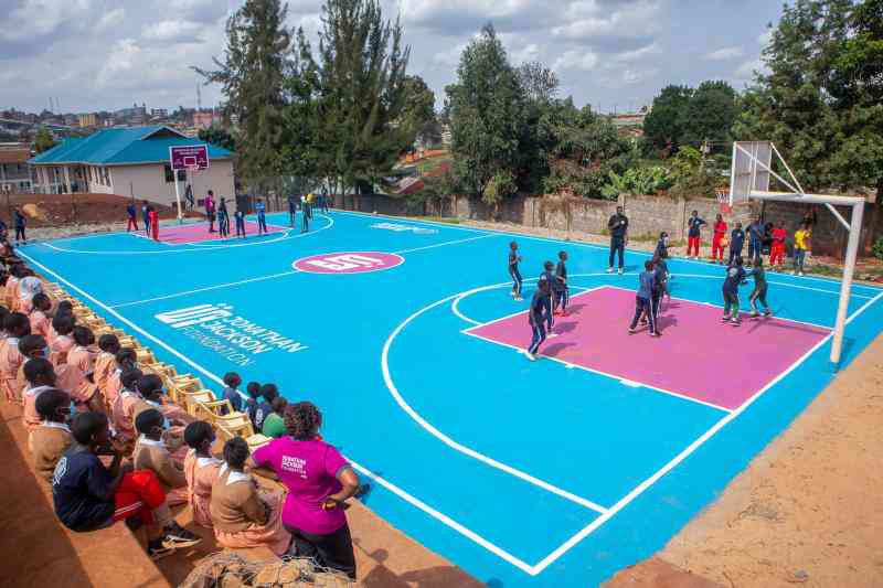 New dawn as Bake Mtaani unveil new basketball court in Kayole